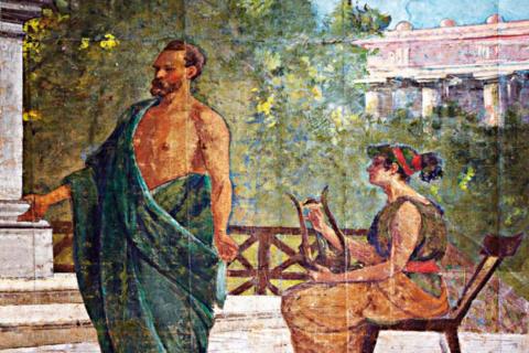Aeschylus speaking in Syracuse. (Public Domain)