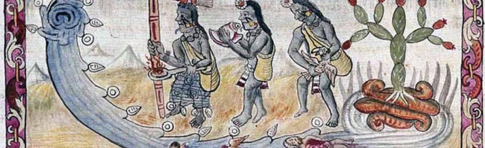 1499 depiction of Aztec ritual sacrifice. Source: Public domain