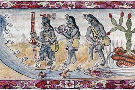 1499 depiction of Aztec ritual sacrifice. Source: Public domain